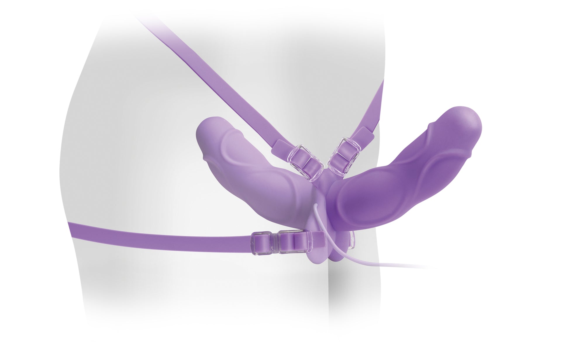 Elite Double Delight – Strap-On (Purple)