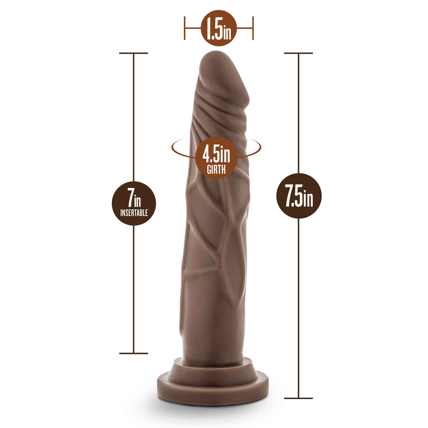 Dr. Carter – 7” Silicone Dong