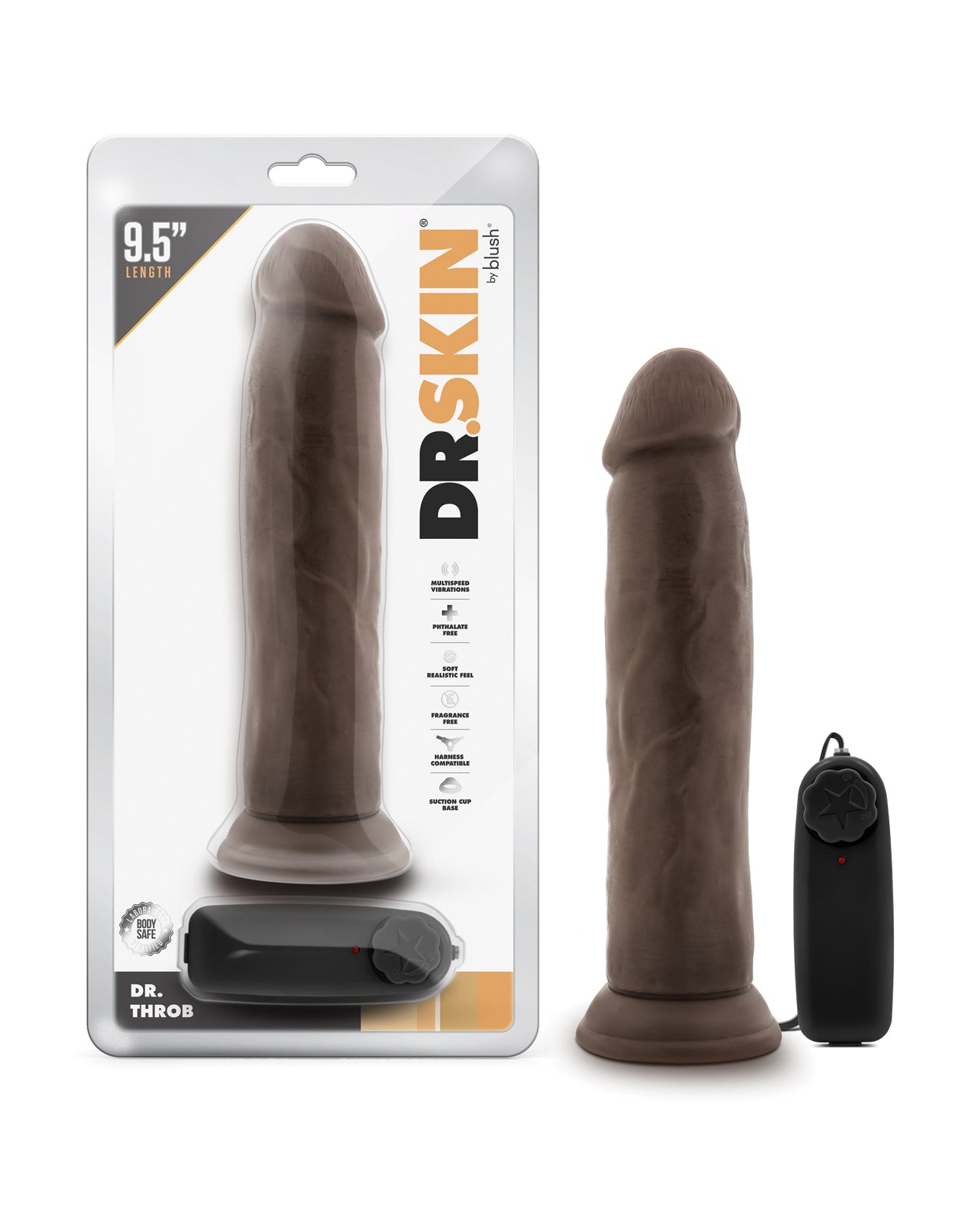Dr. Throb – 9.5” Suction Cock by Dr. Skin