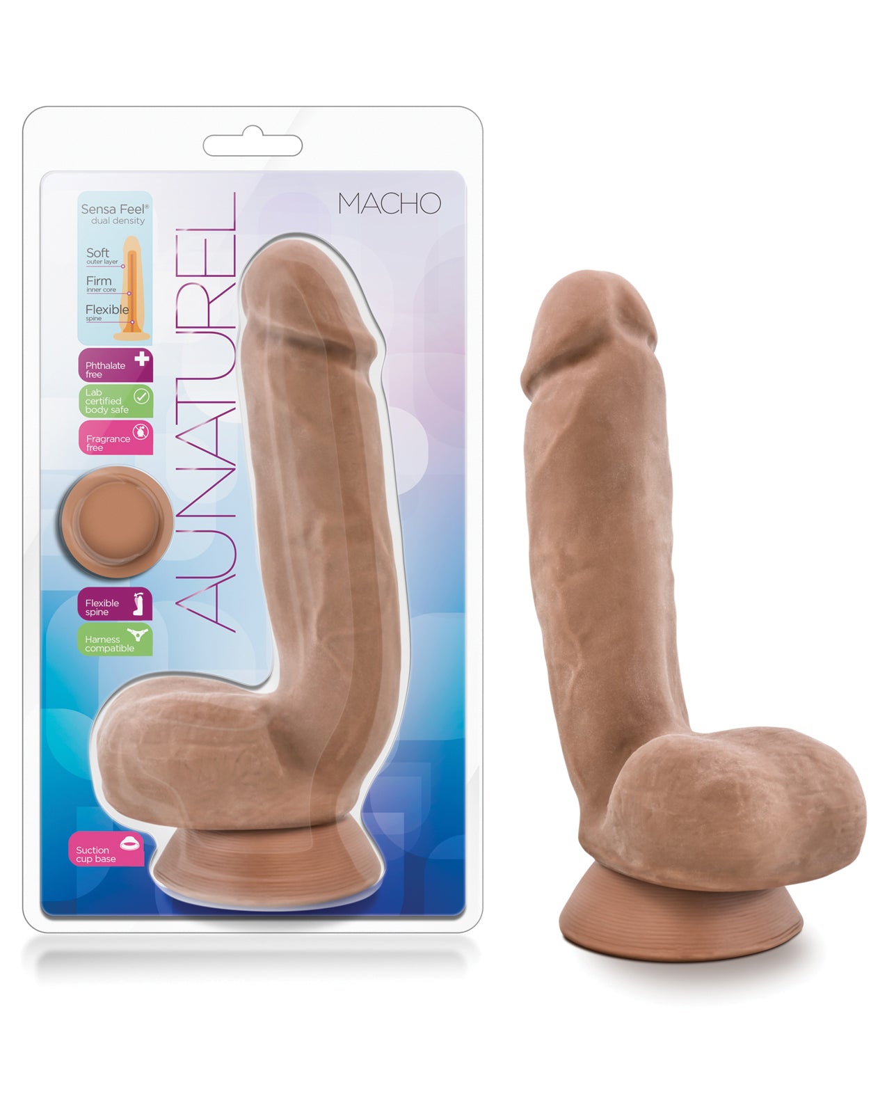 Au Naturel – Macho Suction Dildo