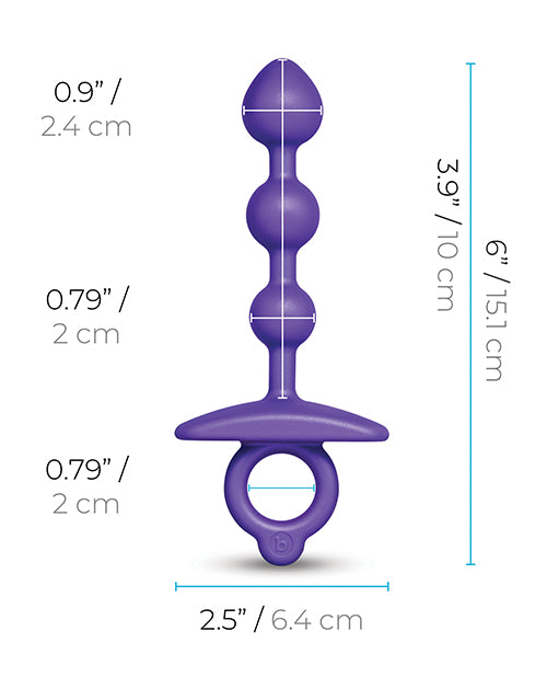 Zip – Slim Silicone Beads by b-Vibe