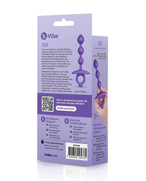 Zip – Slim Silicone Beads by b-Vibe