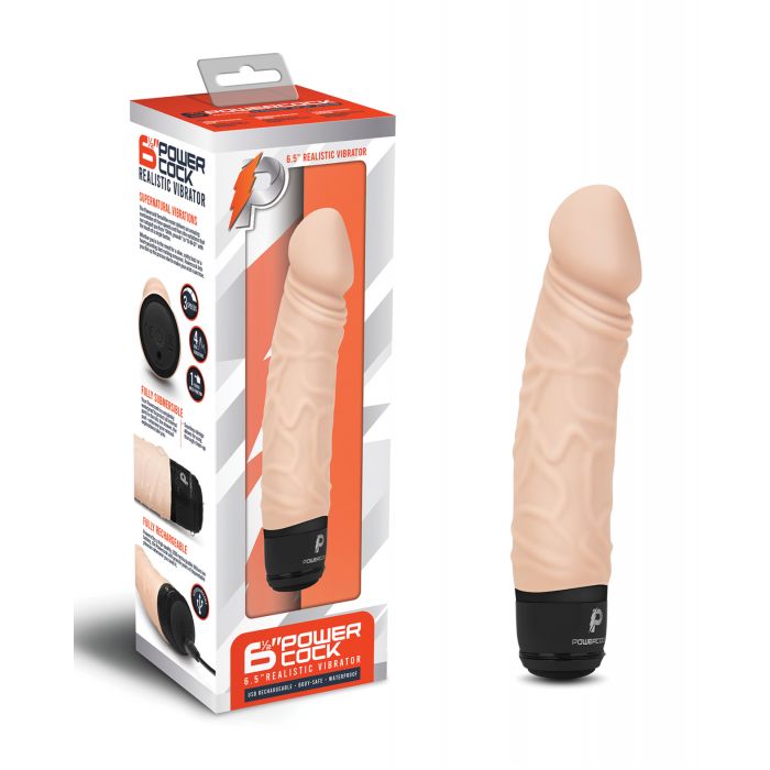 Powercocks – 6.5” Realistic Vibrator