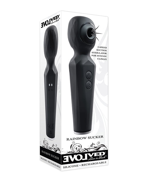 Rainbow Sucker – Multi-Speed Wand (Black)