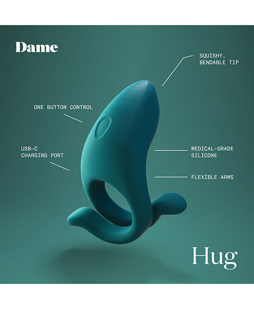 Hug – Vibrating Couples Ring by Dame