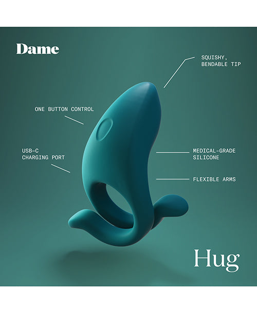 Hug – Vibrating Couples Ring by Dame
