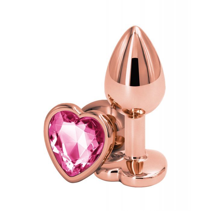 Rose Gold Heart – Pink Gem Plug