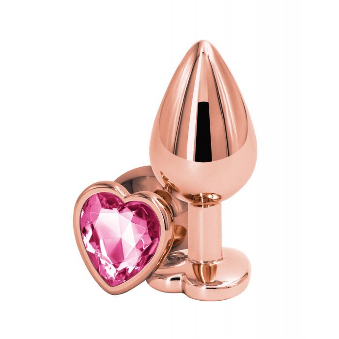 Rose Gold Heart – Pink Gem Plug