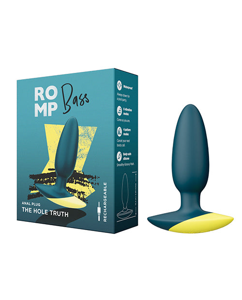 Bass – Vibrating Plug by ROMP (Teal)