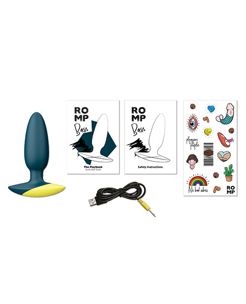 Bass – Vibrating Plug by ROMP (Teal)