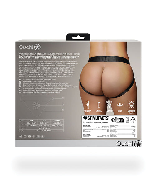 Ouch! Strap-On Panty – Vibrating Open Back