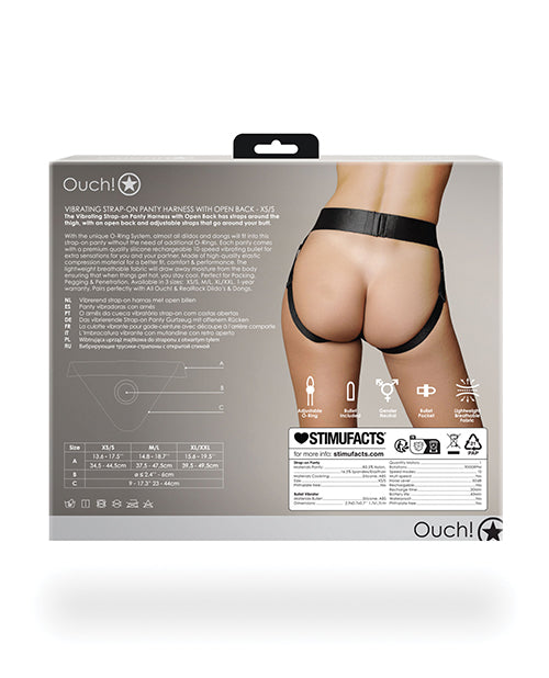 Ouch! Strap-On Panty – Vibrating Open Back