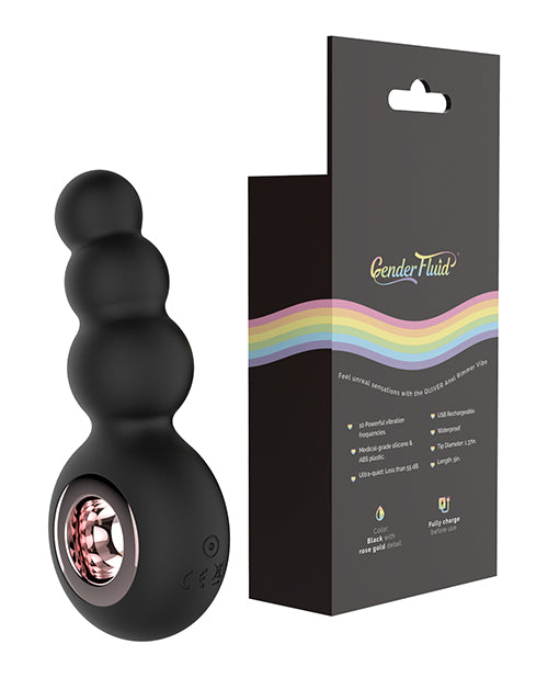Quiver Ring – Anal Bead Vibe (Black)