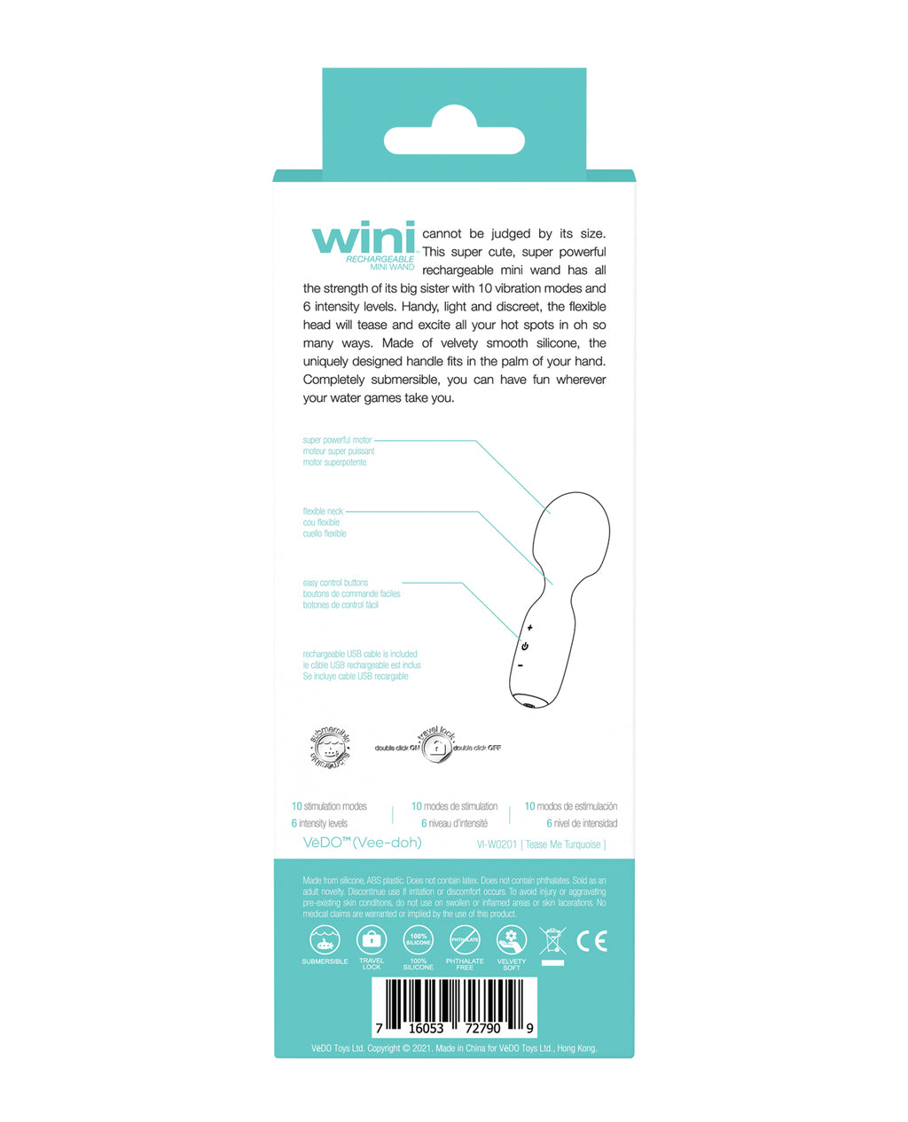 Wini – Rechargeable Mini Wand by VeDo
