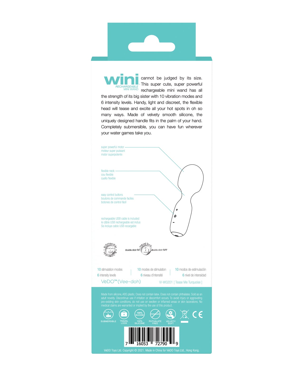 Wini – Rechargeable Mini Wand by VeDo