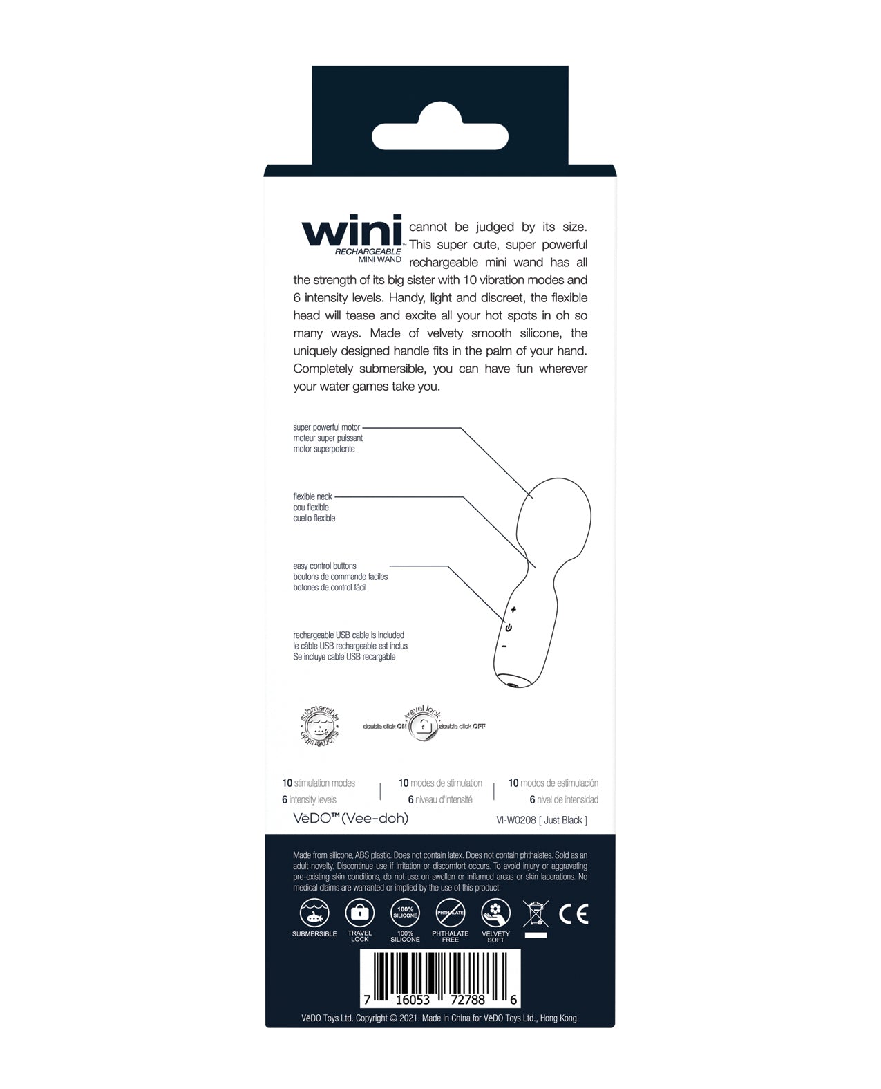 Wini – Rechargeable Mini Wand by VeDo