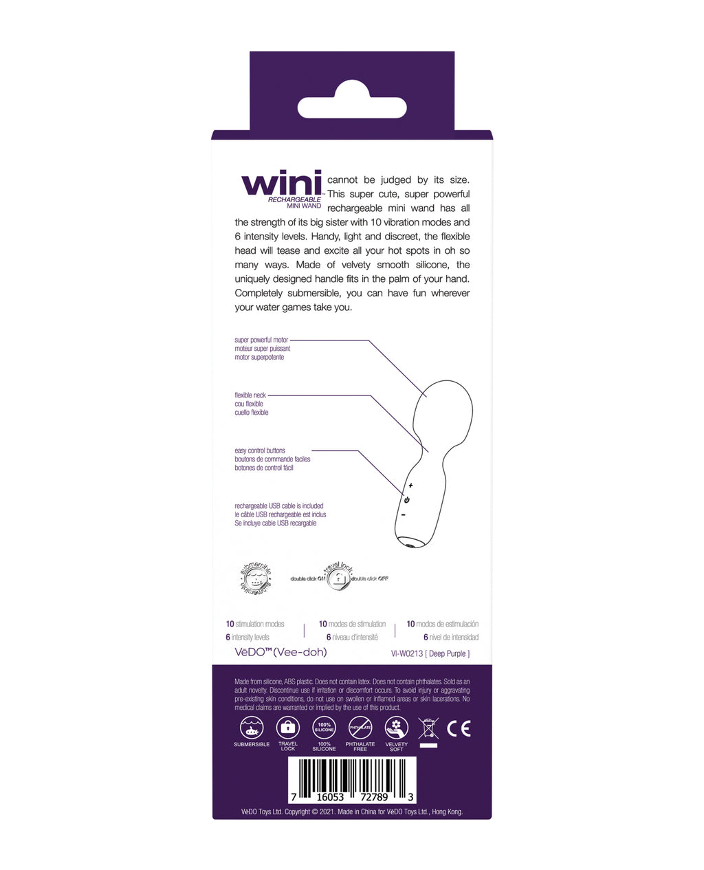 Wini – Rechargeable Mini Wand by VeDo