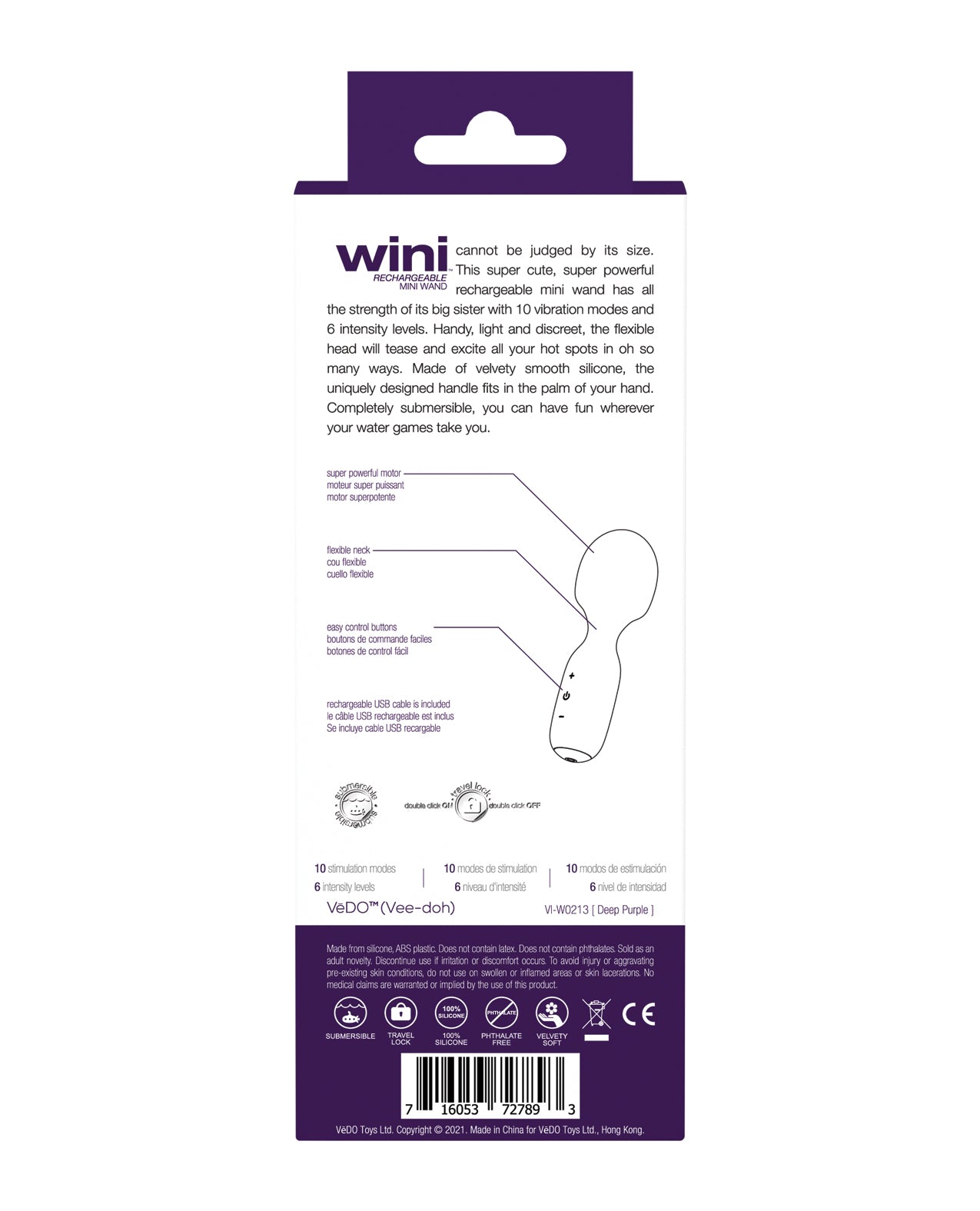 Wini – Rechargeable Mini Wand by VeDo