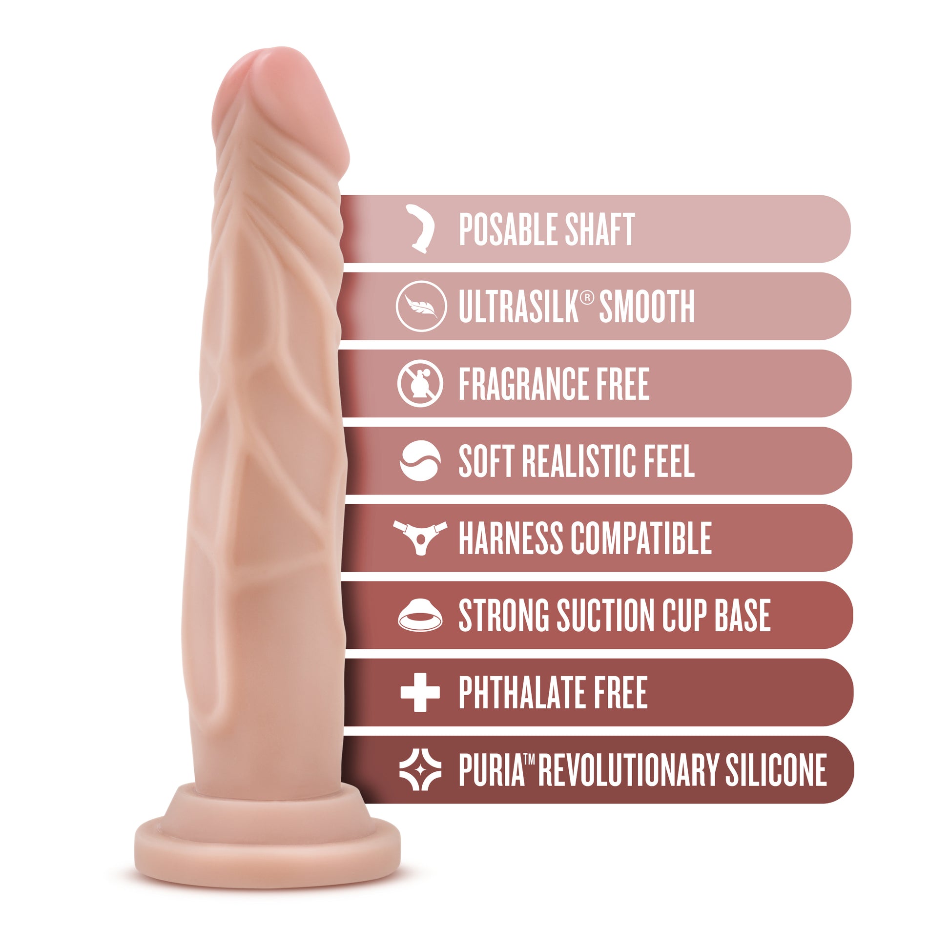 Dr. Carter – 7” Silicone Dong