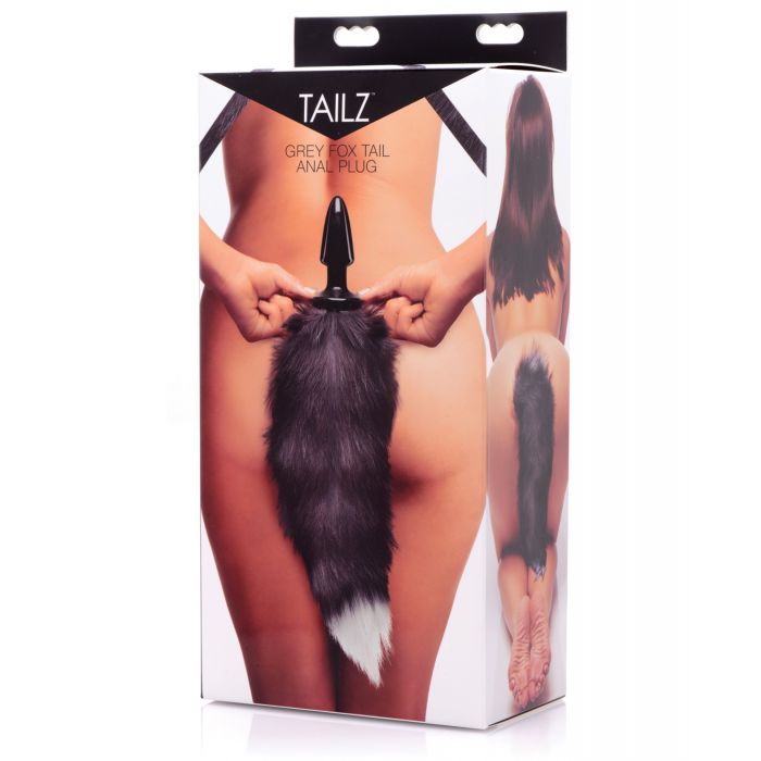 Tail Tease – Fox Tail Anal Plug (Grey)