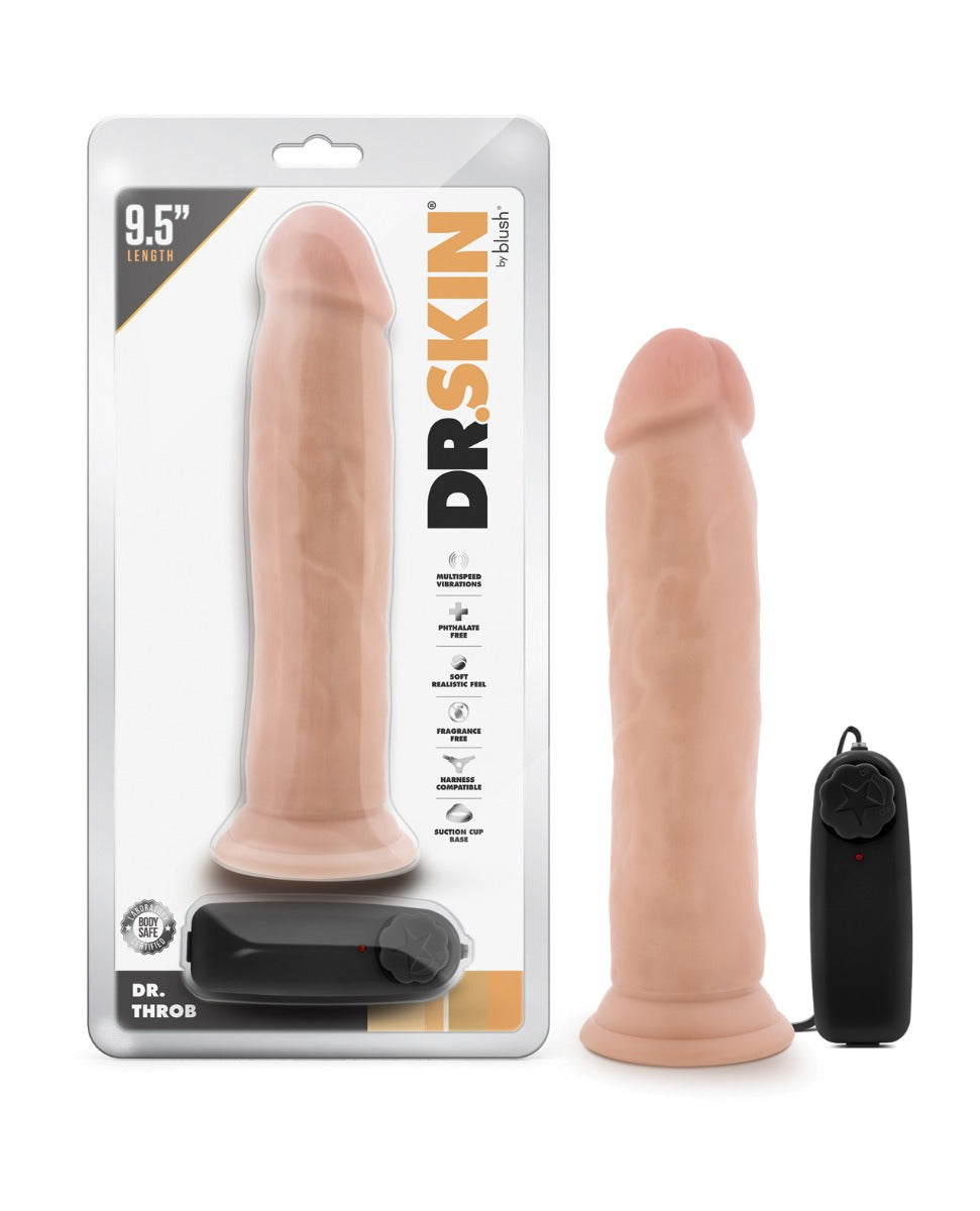 Dr. Throb – 9.5” Suction Cock by Dr. Skin