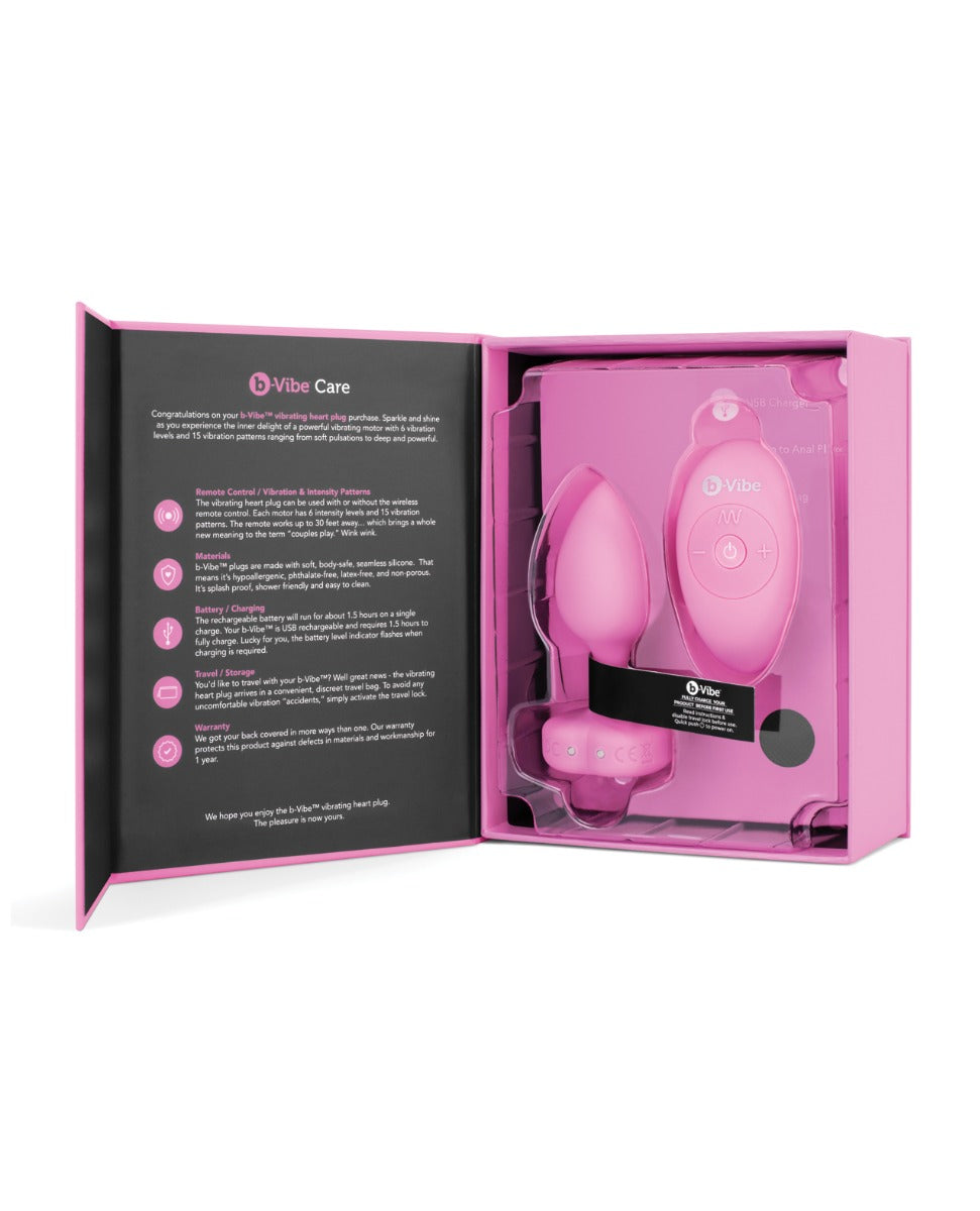 Vibrating Heart Plug – b-Vibe Signature