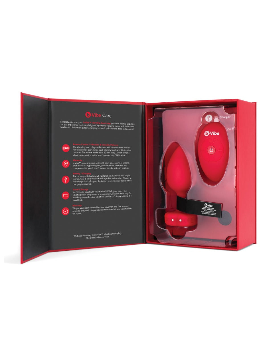 Vibrating Heart Plug – b-Vibe Signature