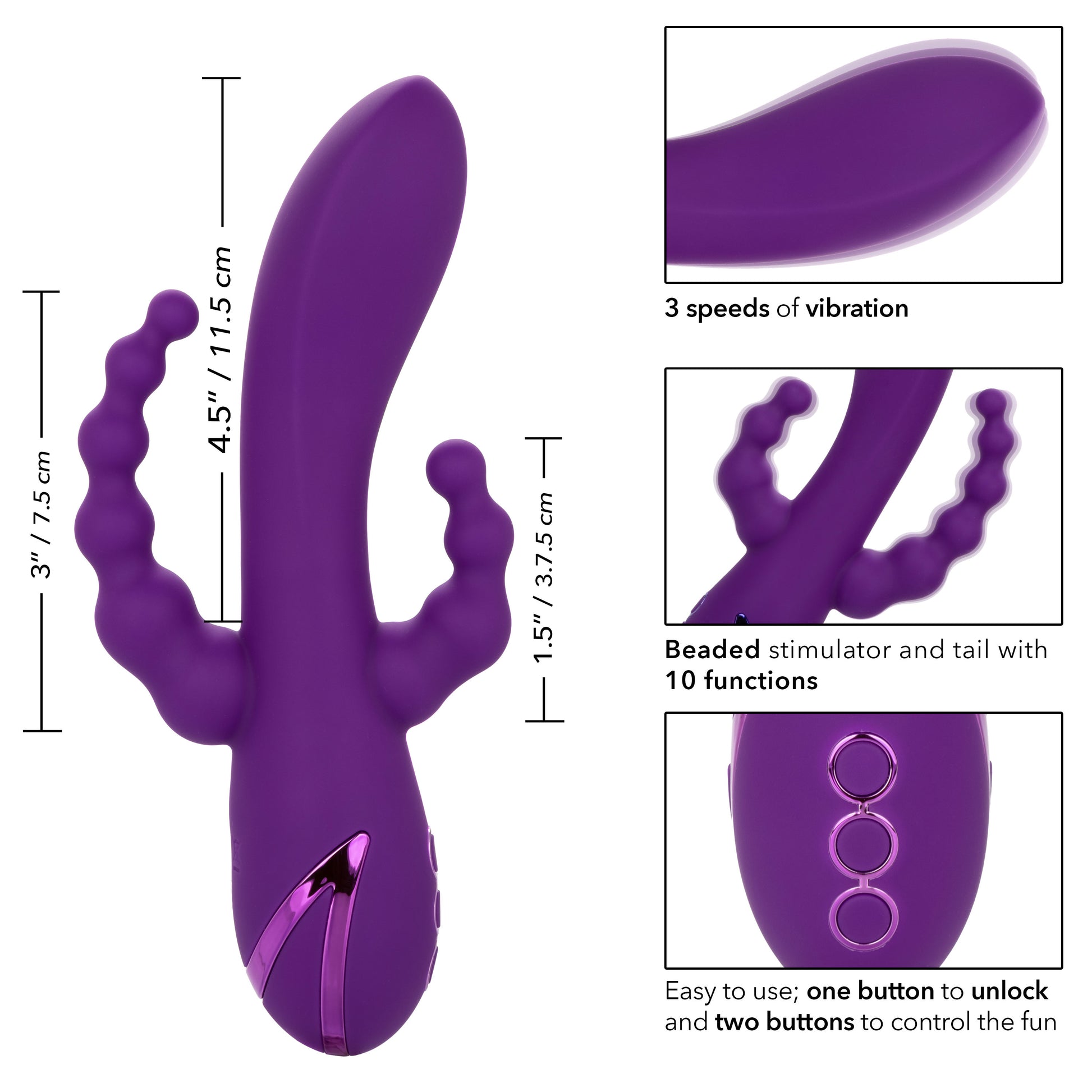 Bootylicious – G-Spot & Anal Vibrator (Purple)