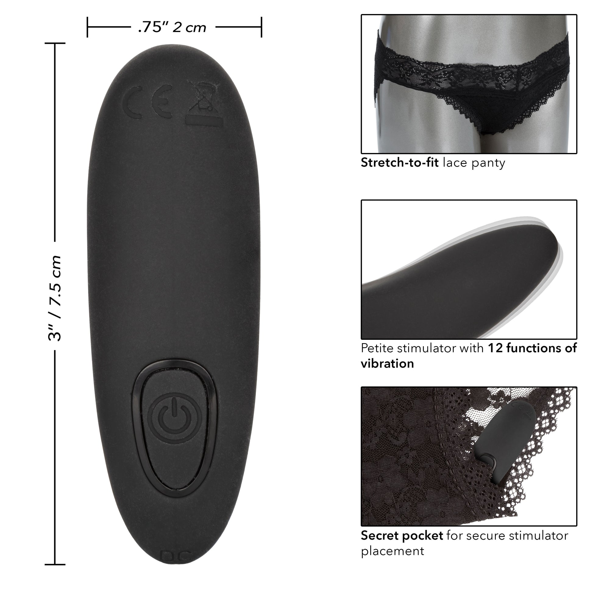 Lace Panty Set – Remote Control (S/M)